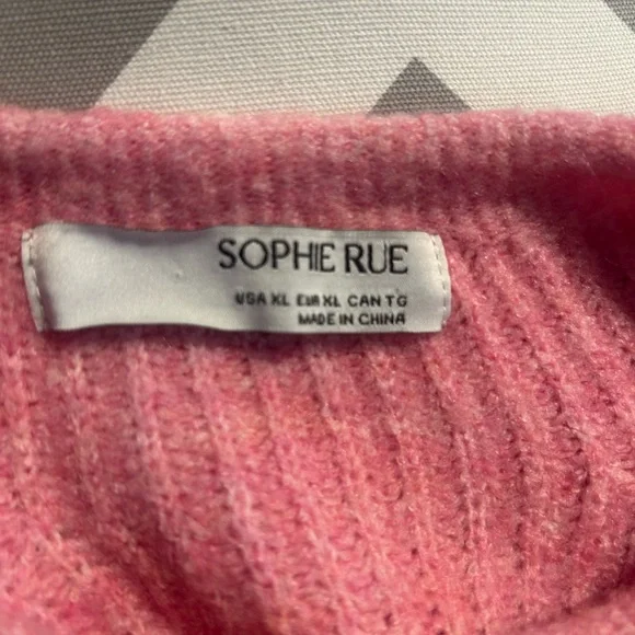 Sophie Rue • Bubblegum Pink Knit Sweater - Picture 2 of 4